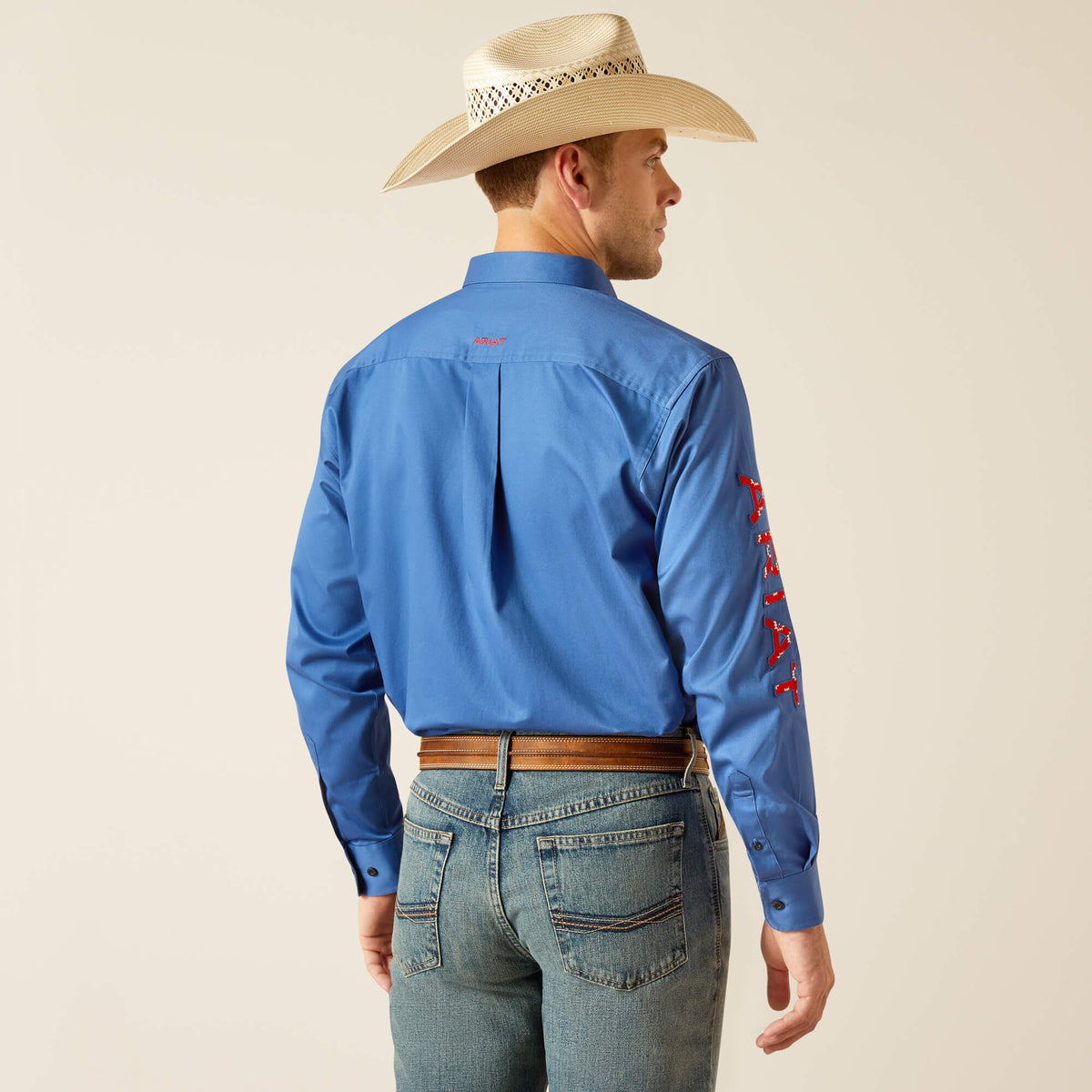 Ariat Team Logo Twill Classic Fit Shirt in Bright Cobalt
