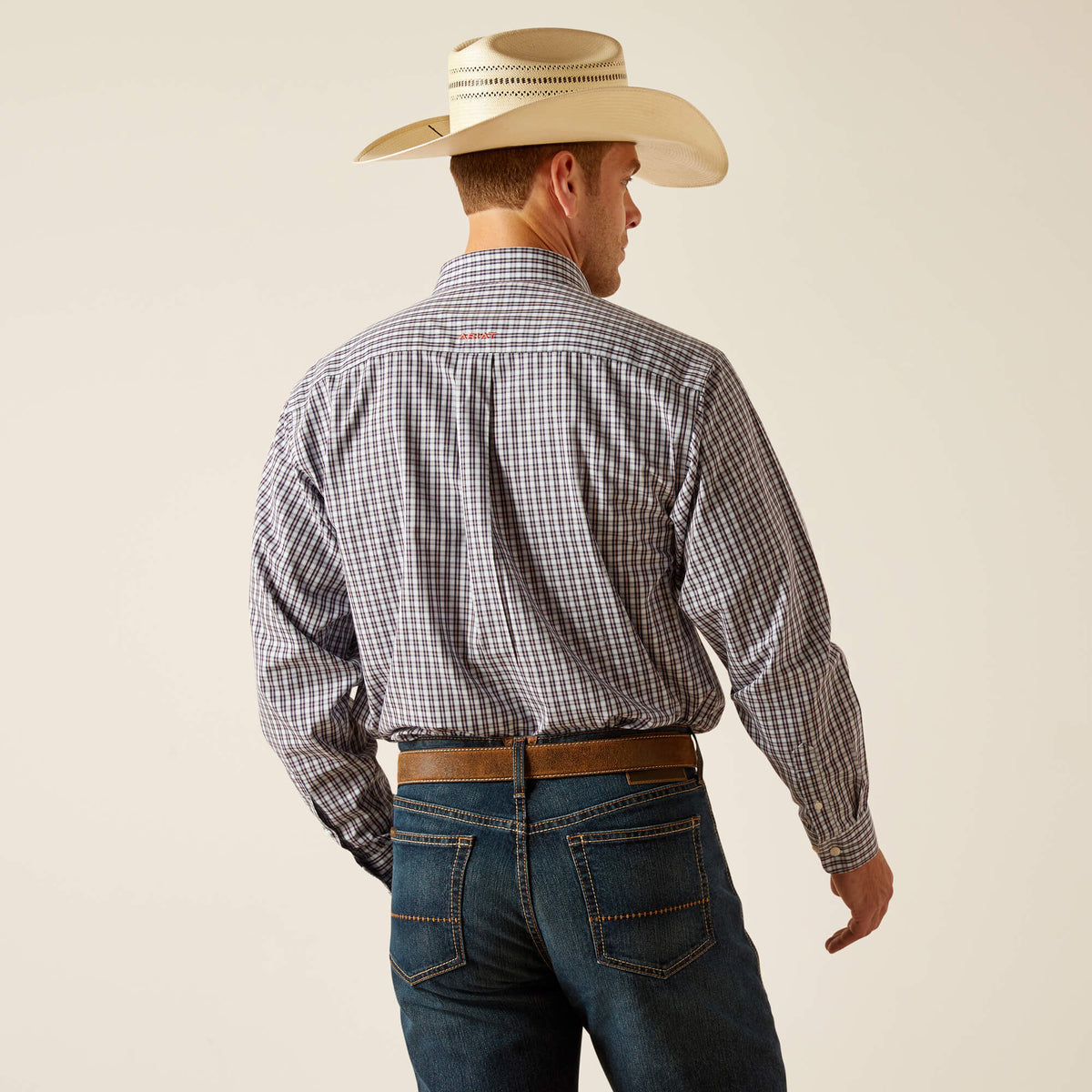 Ariat Wrinkle Free Walker Classic Fit Shirt in Skyway