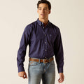 Ariat Wrinkle Free Wells Fitted Shirt in Peacoat