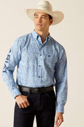 Ariat Team Vaughn Fitted Long Sleeve Shirt – Blue