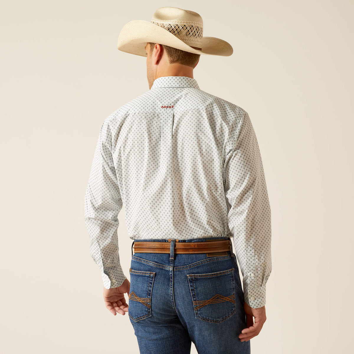 Ariat Wrinkle Free Irving Classic Fit Shirt in White