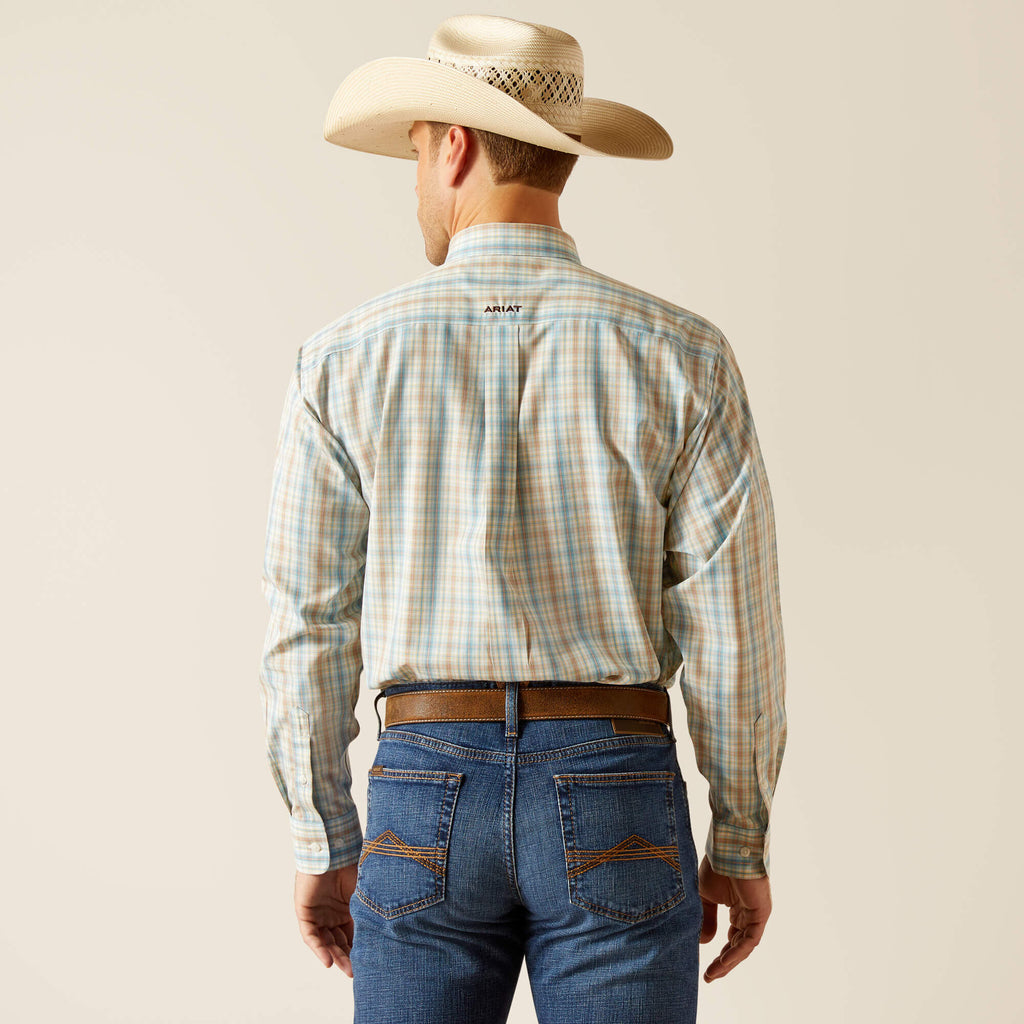 Ariat Wrinkle Free Ivar Classic Fit Shirt in Blue