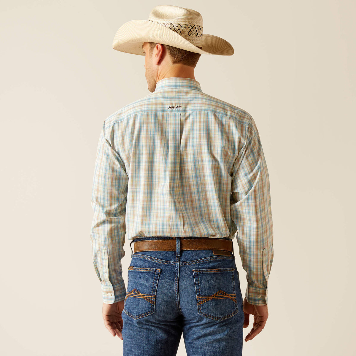 Ariat Wrinkle Free Ivar Classic Fit Shirt in Blue