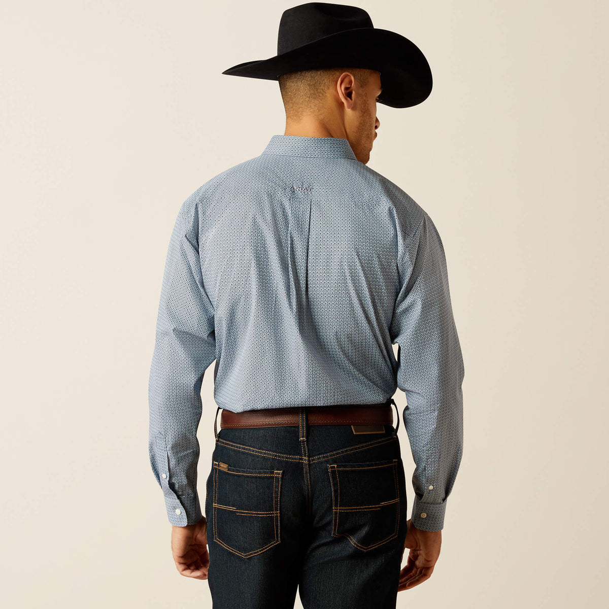 Ariat Wrinkle Free Leonard Classic Fit Shirt in Light Blue