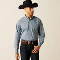 Ariat Wrinkle Free Leonard Classic Fit Shirt in Light Blue