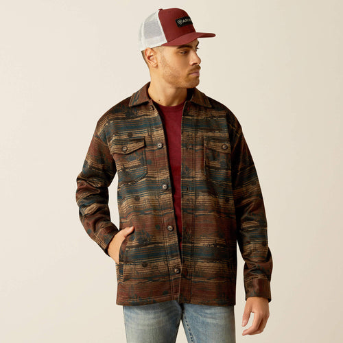 Ariat Caldwell Printed Shirt Jacket – Cub, front