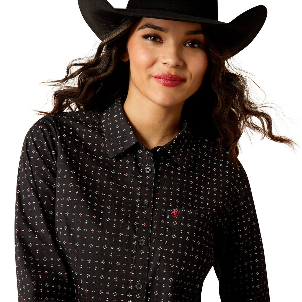 Ariat Wrinkle Resist Kirby Stretch Shirt in Gia Geo Print
