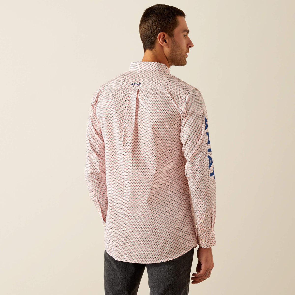Ariat Team Primo Fitted Shirt in Red/Blue