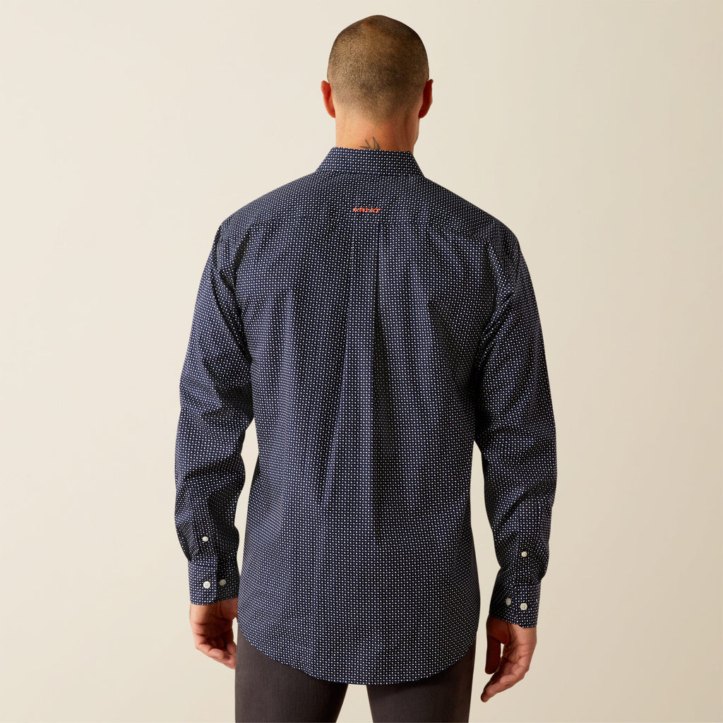 Ariat Wrinkle Free Orrell Classic Fit Shirt in Navy