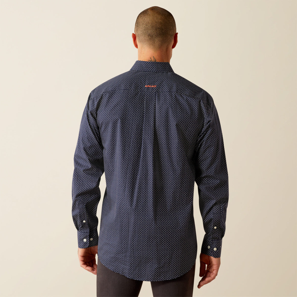 Ariat Wrinkle Free Orrell Classic Fit Shirt in Navy