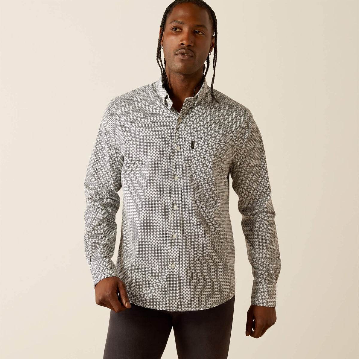 Ariat Meyer Modern Fit Shirt in White
