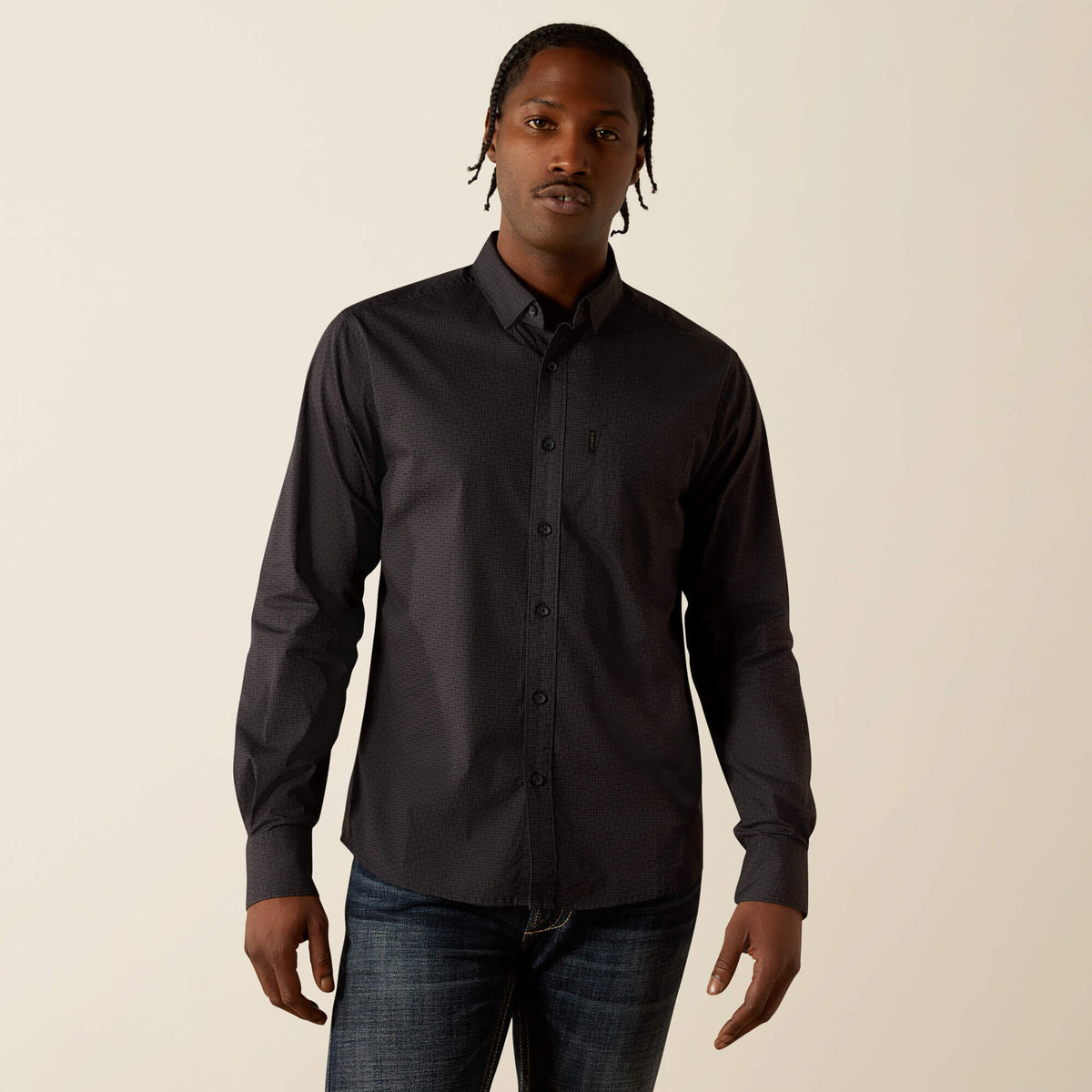 Ariat Michael Modern Fit Shirt – Black, front
