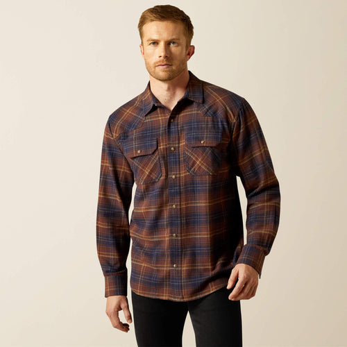 Ariat Harleigh Retro Fit Shirt in Dark Brown