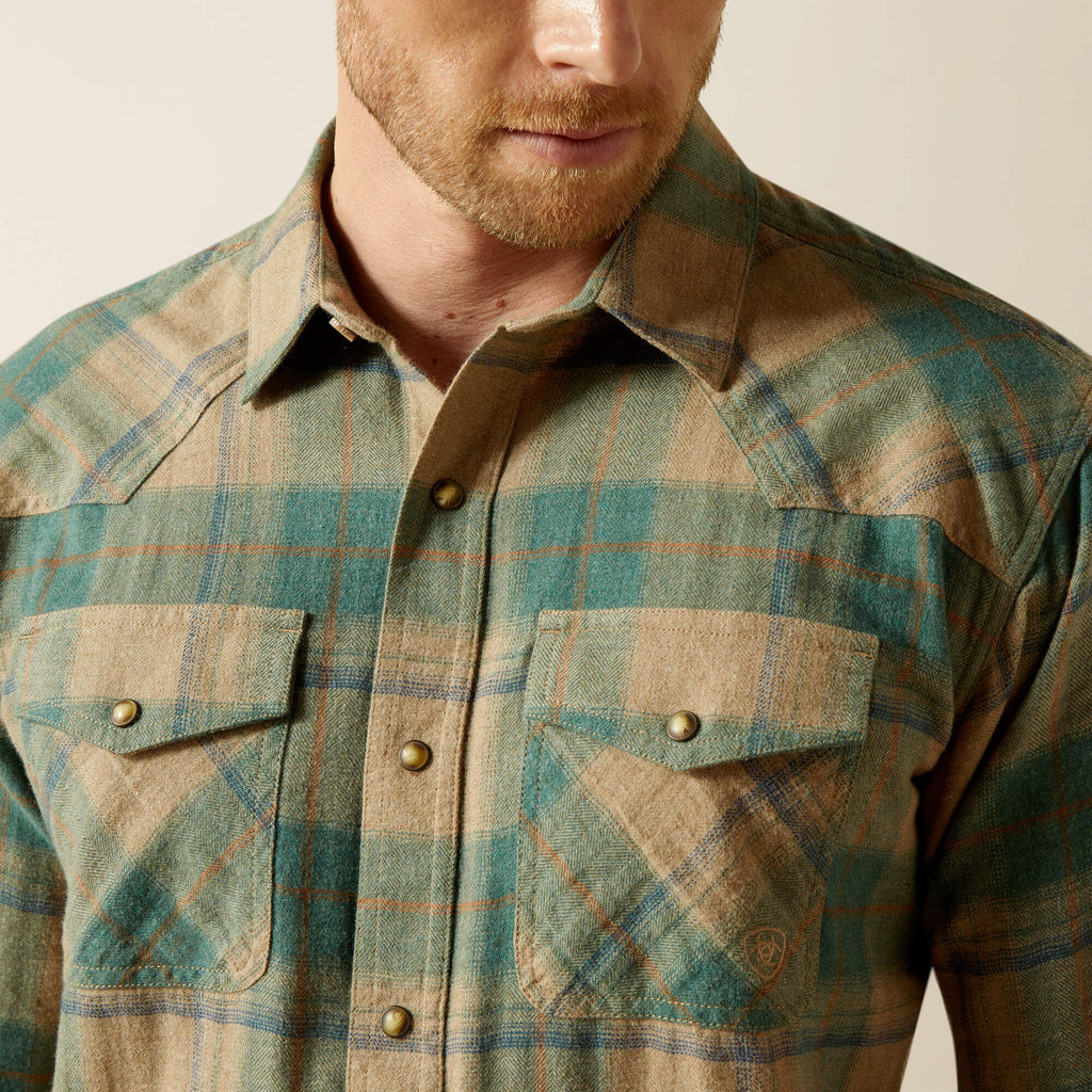 Ariat Huxlee Retro Fit Shirt in Deep Teal