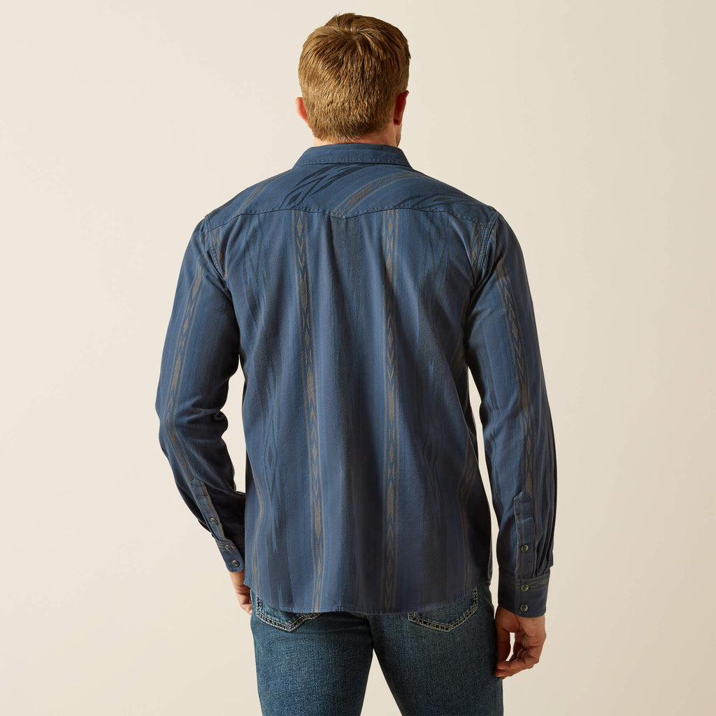 Ariat Hansen Retro Fit Shirt in Navy Chambray