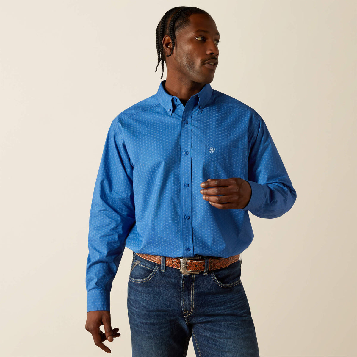 Ariat Stratford Classic Fit Shirt in Royal Blue