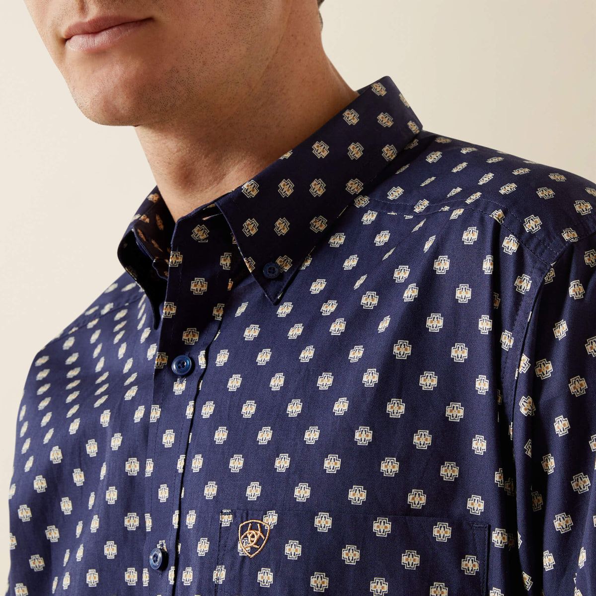 Ariat Sammy Fitted Shirt in Dark Blue