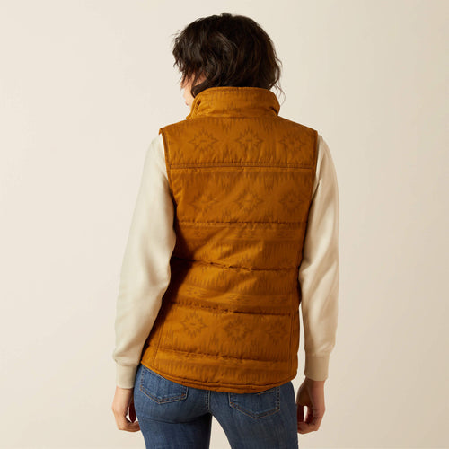 Ariat Grizzly Quilted Vest in Brumbly Print