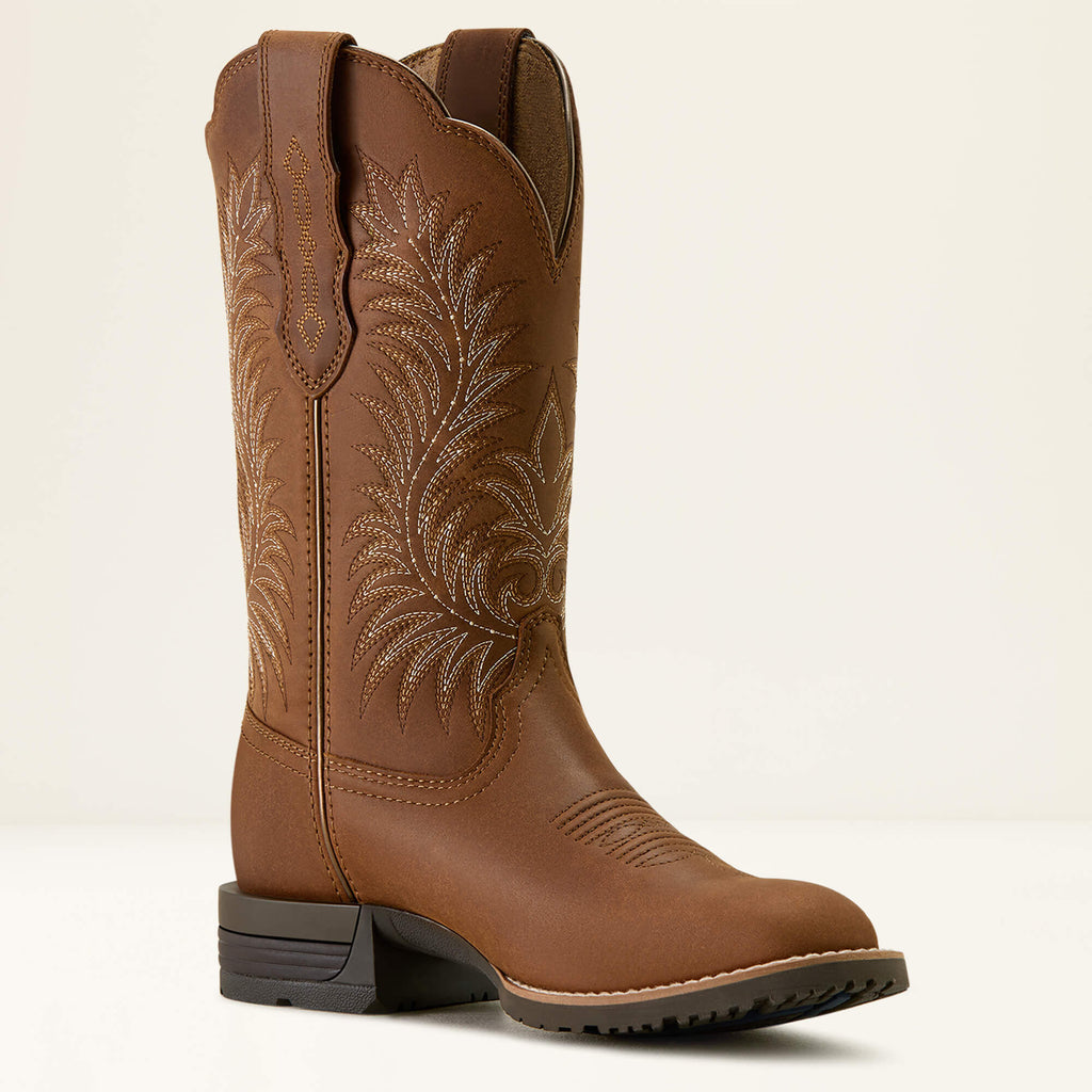 Ariat Hybrid Ranchward W Toe Western Boot Frontier Brown - medial