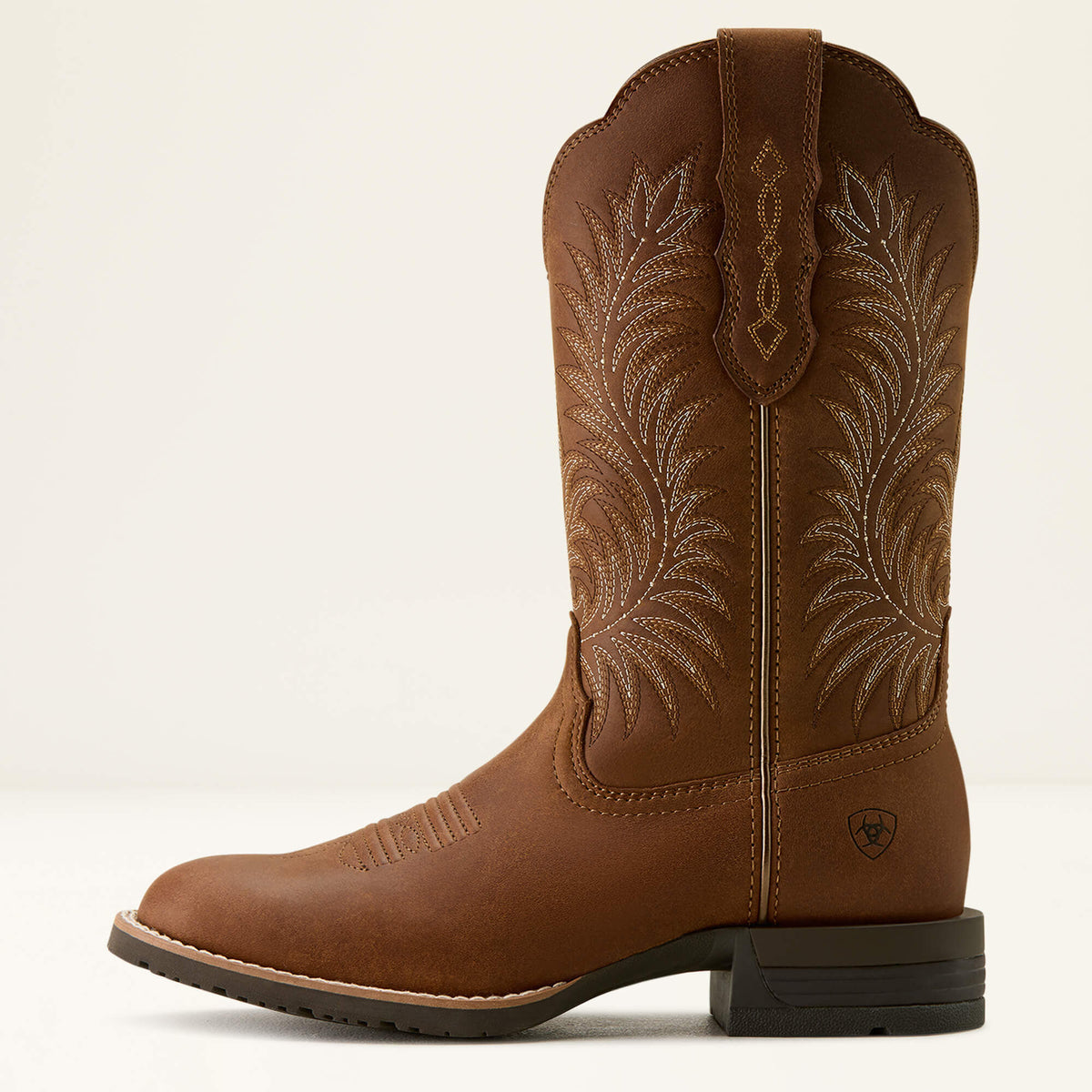 Ariat Hybrid Ranchward W Toe Western Boot Frontier Brown - side