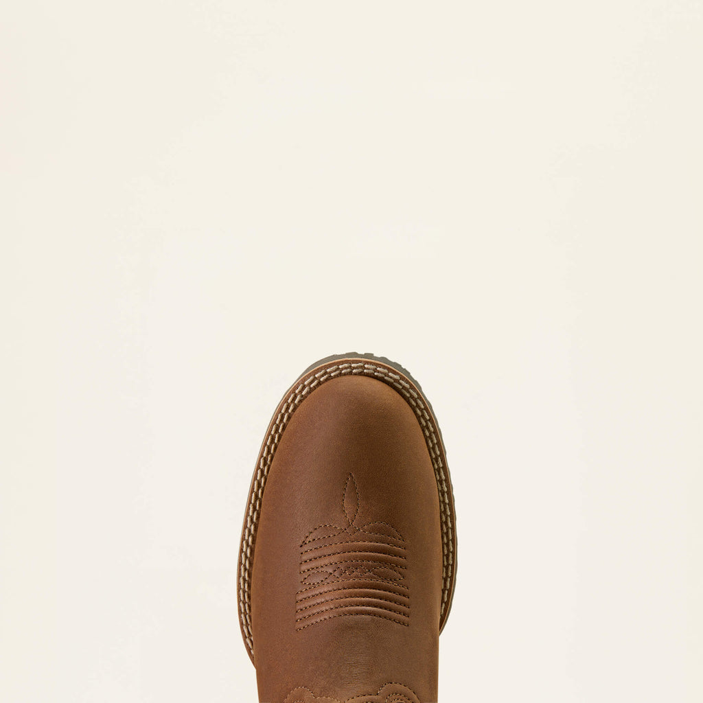 Ariat Hybrid Ranchward W Toe Western Boot Frontier Brown - toe