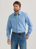 Wrangler 20X Competition Advanced Comfort Snap Western Shirt in Blue