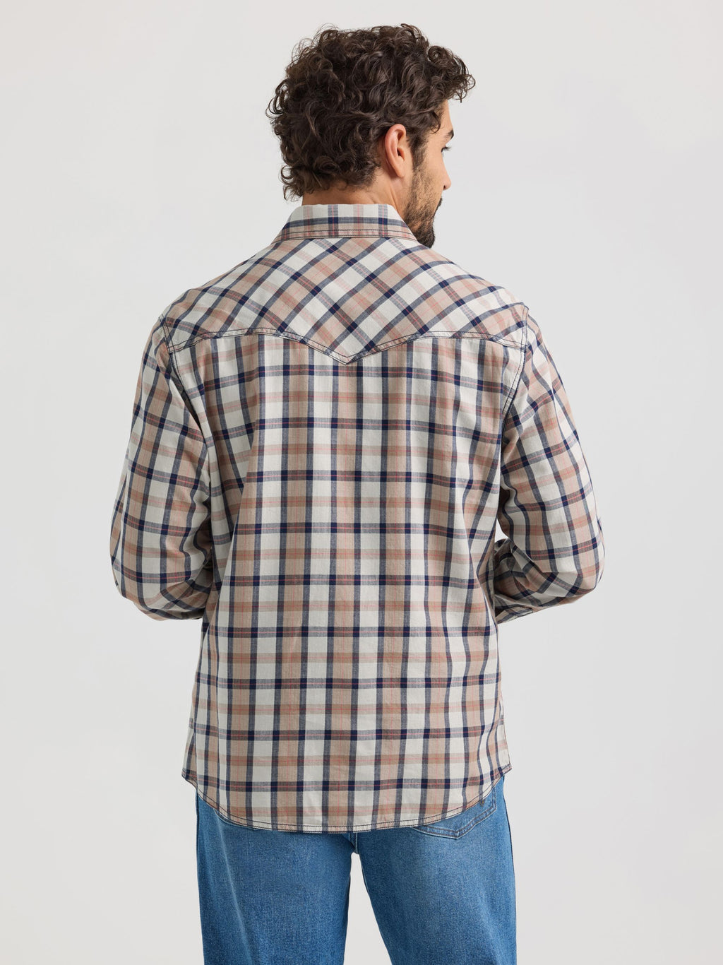 Wrangler Retro Premium Snap Western Shirt in Foam