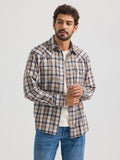 Wrangler Retro Premium Snap Western Shirt in Foam