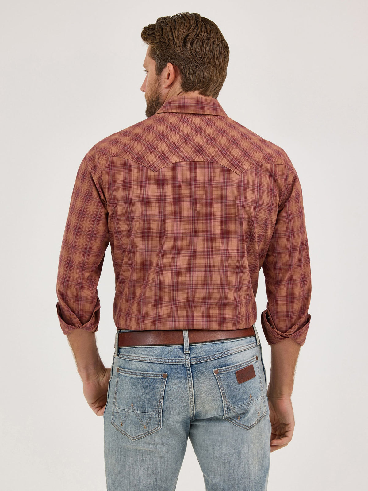 Wrangler Retro Sawtooth Snap Western Shirt in Rawhide
