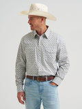 Wrangler 20X Competition Advanced Comfort Snap Western Shirt in Olive Cacti