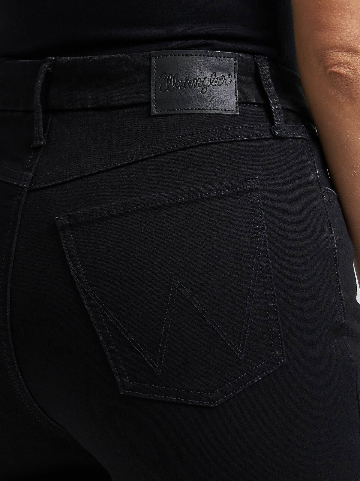 Wrangler Bespoke High Rise Trouser Jeans in Black