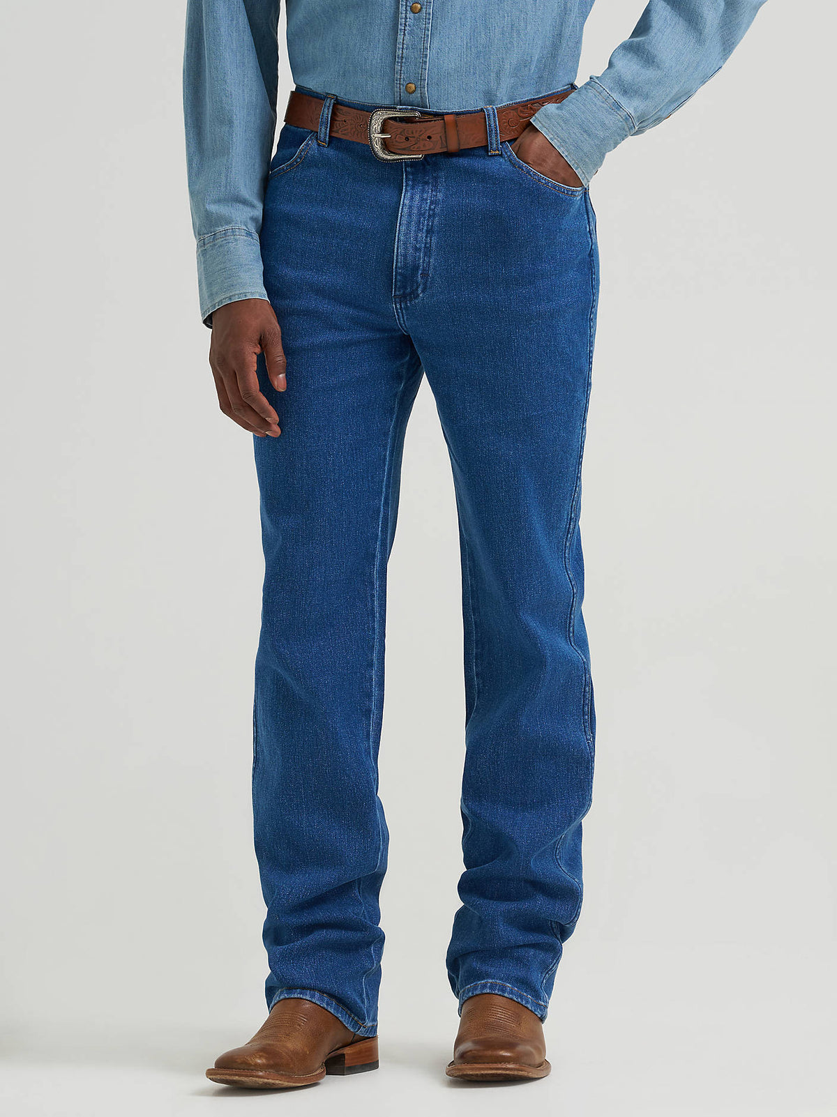 Wrangler Toughlite Cowboy Cut Slim Fit Jeans – Stonewash
