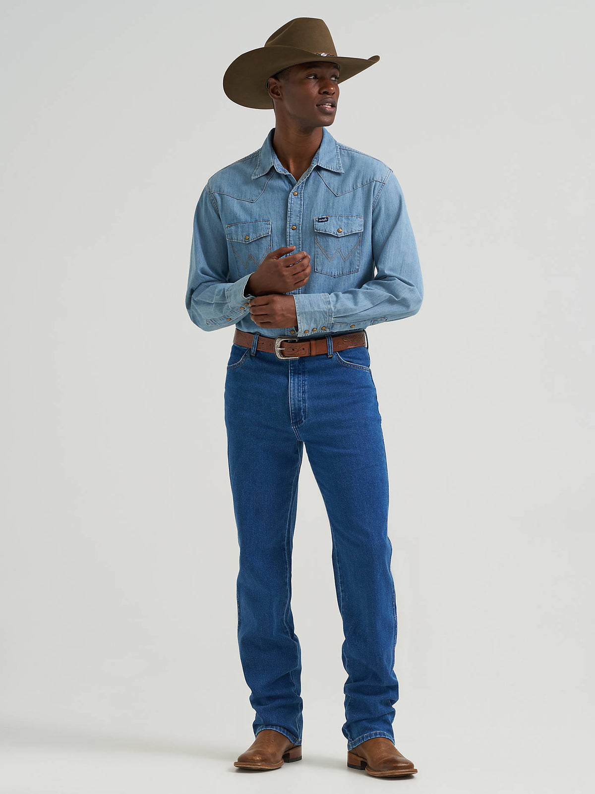 Wrangler Toughlite Cowboy Cut Slim Fit Jeans – Stonewash
