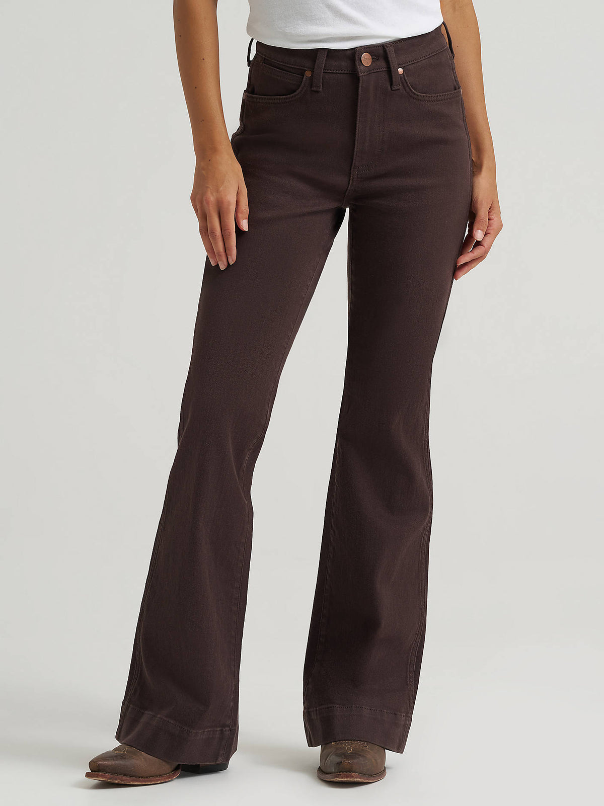 Wrangler Retro Bailey High Rise Colorwash Trouser Jeans in Vera