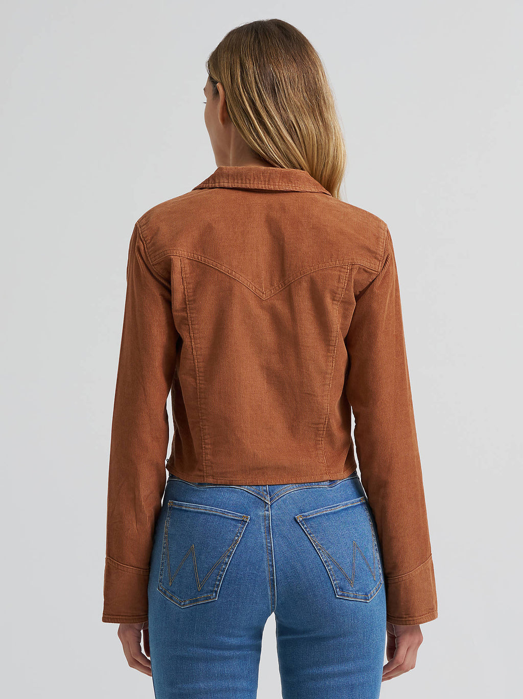 Wrangler Prairie Popover Corduroy Shirt in Light Brown