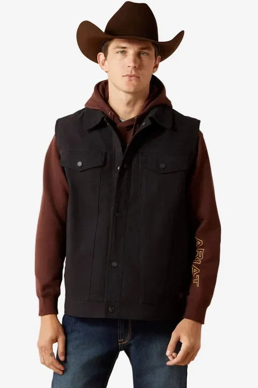 Ariat Canvas Rancher Vest – Black