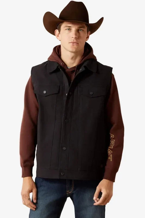 Ariat Canvas Rancher Vest – Black