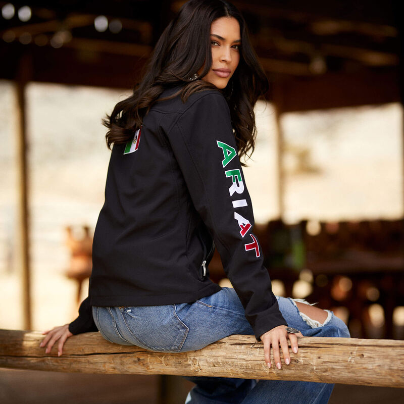 Ariat Classic Team Mexico Softshell Jacket – Black