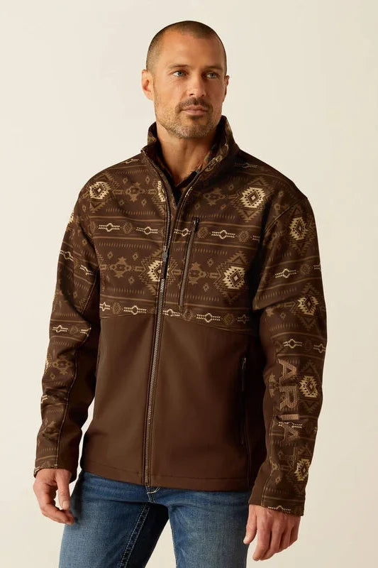 Ariat Logan Softshell Jacket – Bangan Bark Southwest Print
