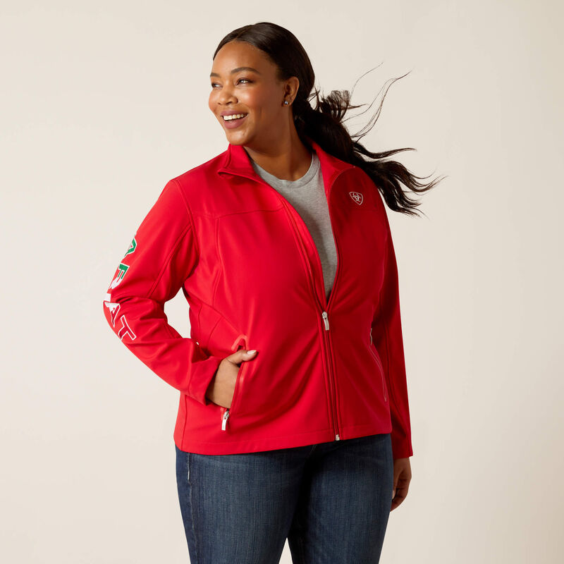 Ariat Classic Team Mexico Softshell Jacket – Red