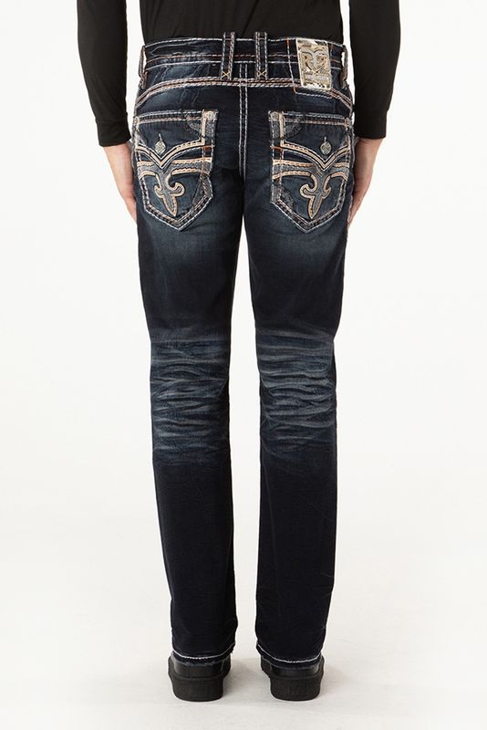 Rock Revival Theodore Straight Jeans – Dark Wash