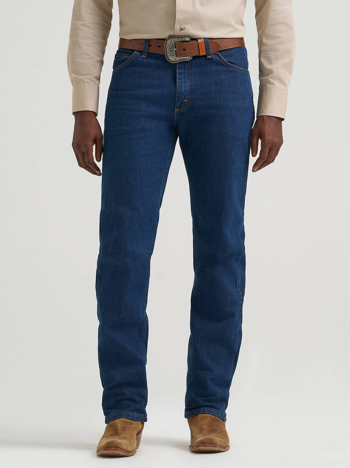 Wrangler Advanced Comfort Wicking Cowboy Cut Regular Fit Jeans in Midnight Rinse