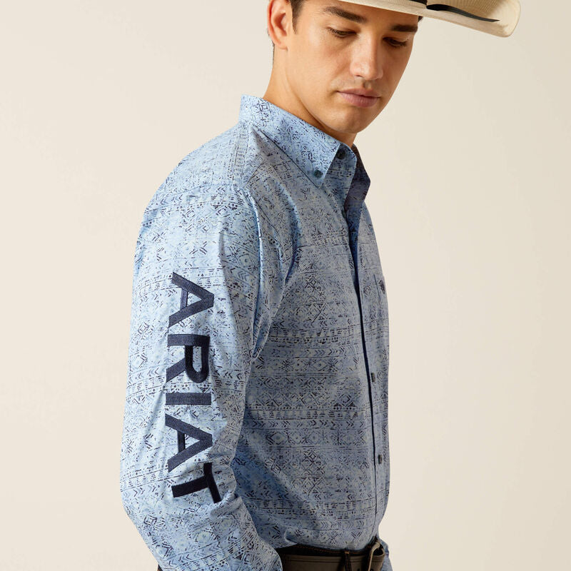 Ariat Team Vaughn Fitted Long Sleeve Shirt – Blue
