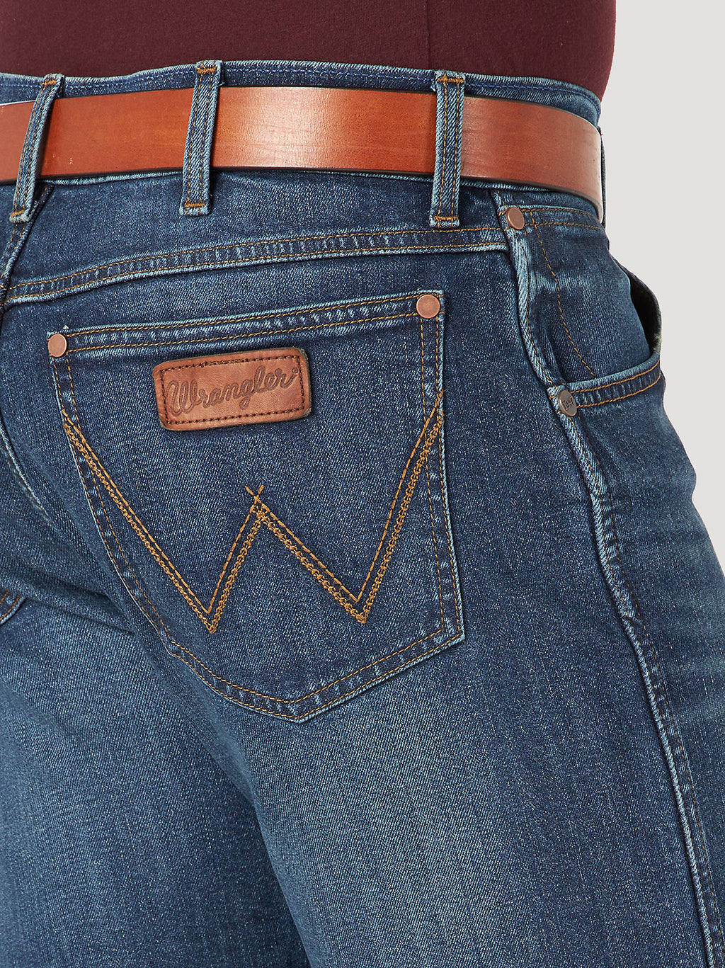 Wrangler Retro Slim Fit Bootcut Jeans in Medium Wash