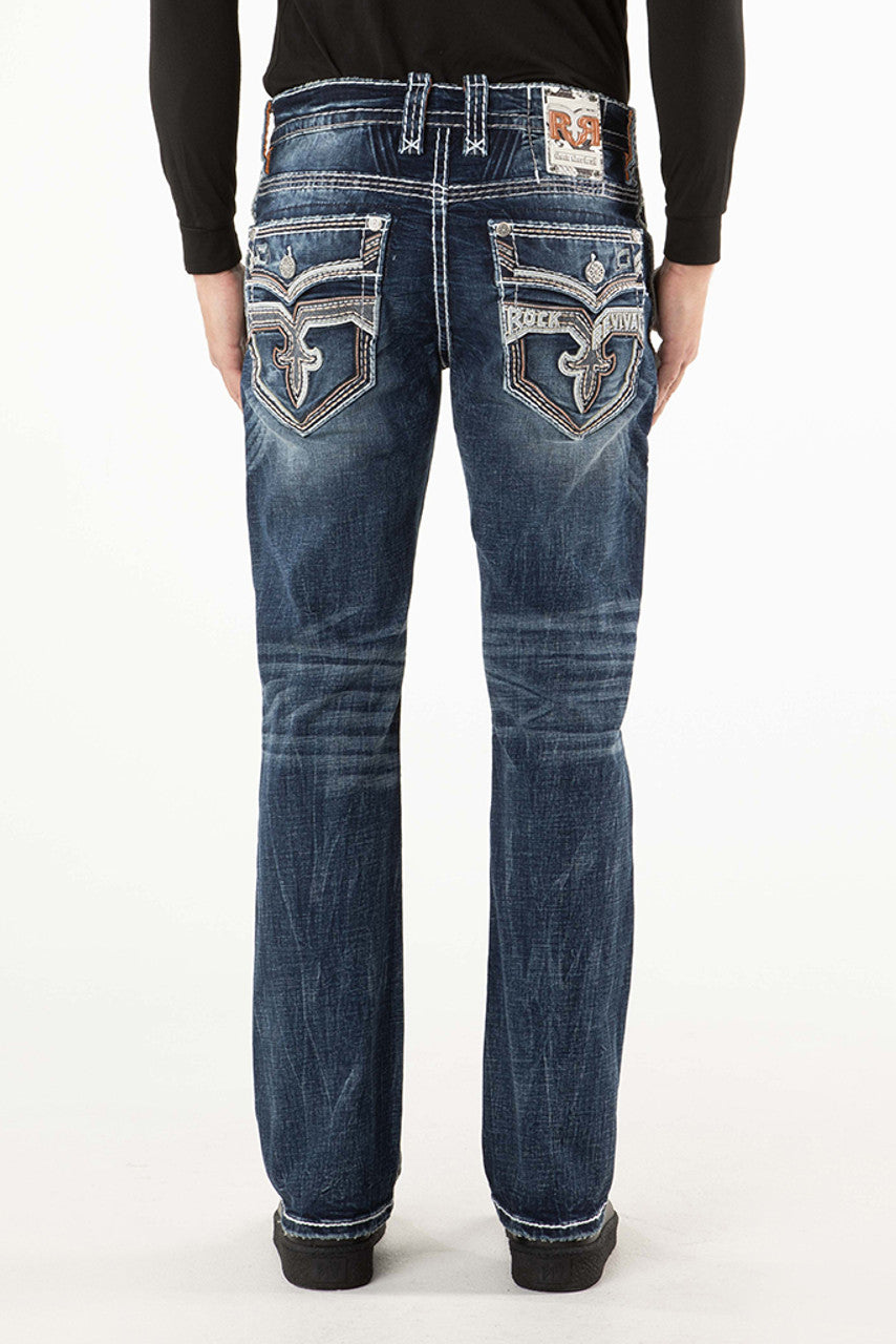 Rock Revival Aditya J204R straight jeans in dark wash, main product image