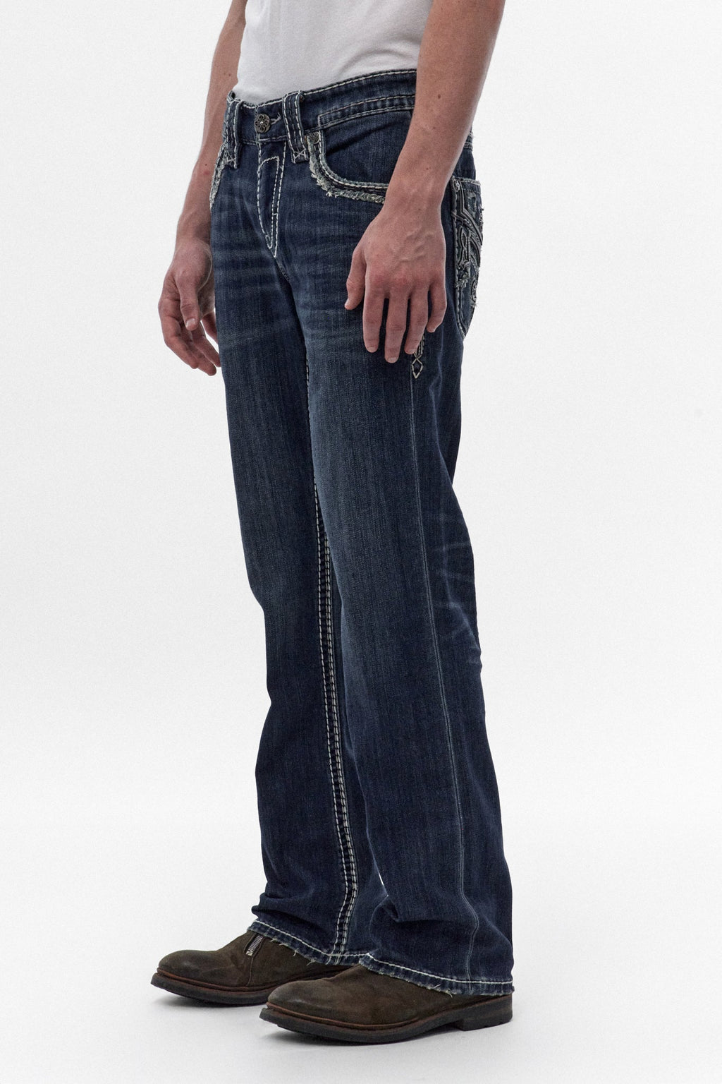 Rock Revival Braylon Bootcut Jeans – Medium Indigo
