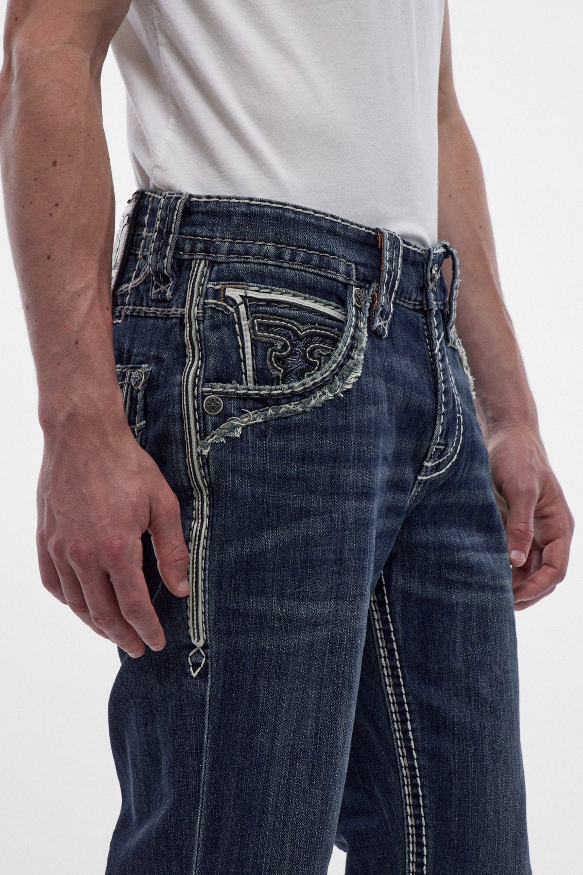 Rock Revival Braylon Bootcut Jeans – Medium Indigo