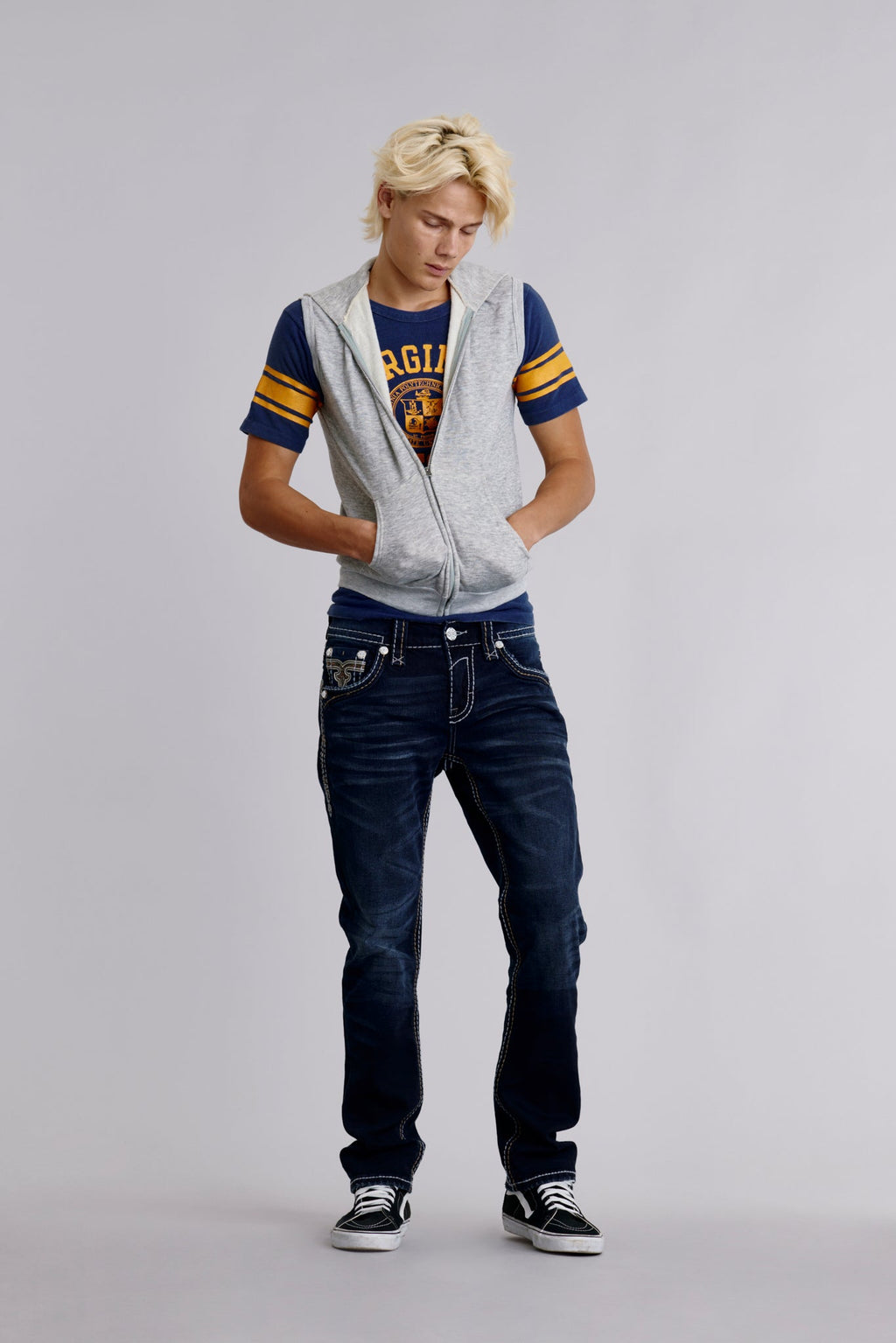 Rock Revival Samuel Straight Jeans – Light Indigo