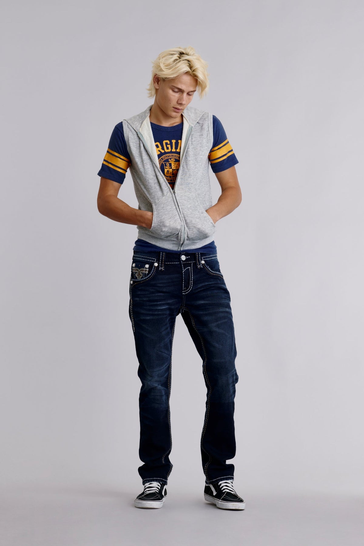 Rock Revival Samuel Straight Jeans – Light Indigo