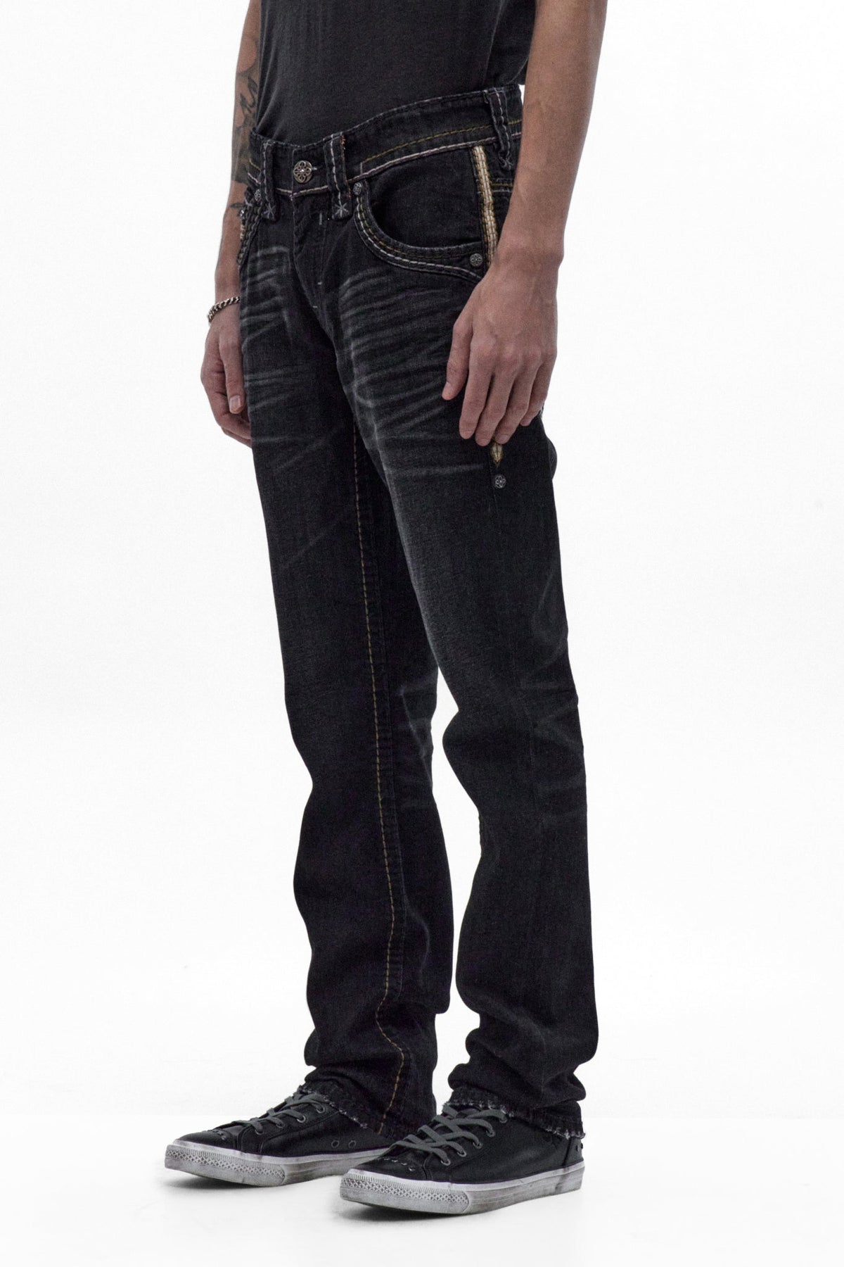 Rock Revival Eban Straight Jeans – Black